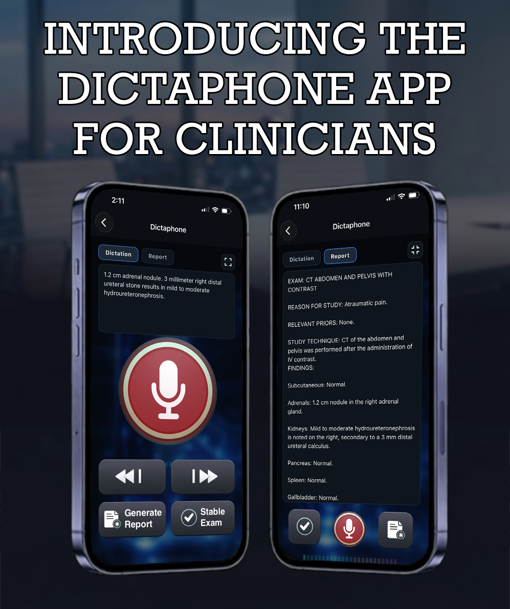 Introducing the dictaphone app for clinicians with Shadowfax Mobile phone screens.
